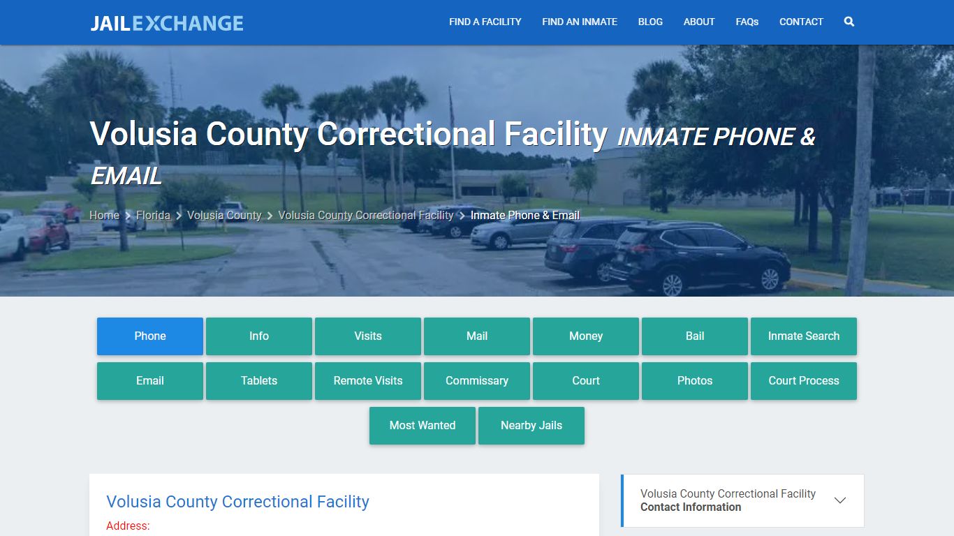 Inmate Phone - Volusia County Correctional Facility, FL - Jail Exchange